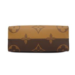 Louis Vuitton Handbag Monogram Reverse On the Go MM M45321 Brown Women's