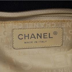 Chanel Tote Bag Canvas Navy Women's