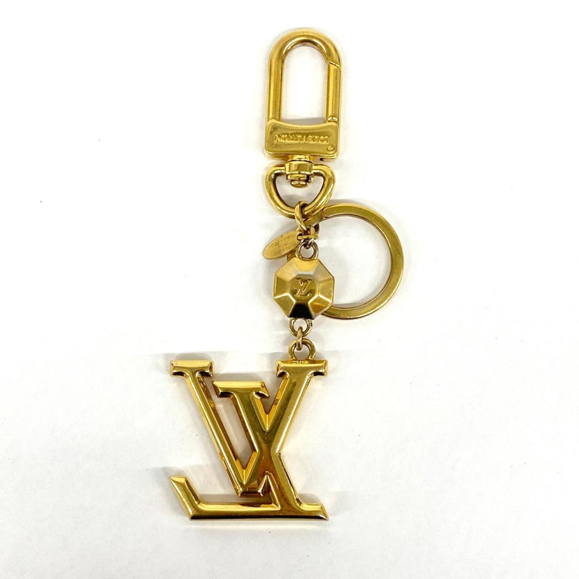 Louis Vuitton Keychain LV Facet M65216 Gold Men's Women's
