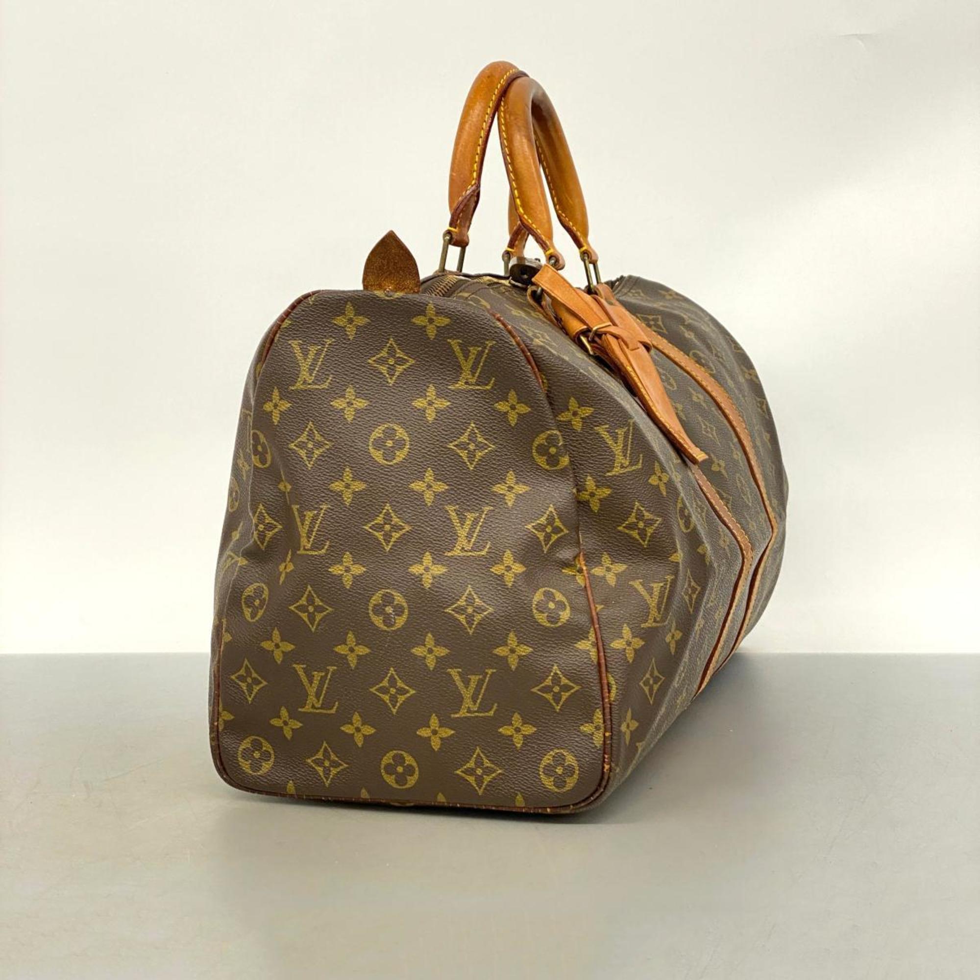 Louis Vuitton Boston Bag Monogram Keepall 45 M41428 Brown Men's Women's