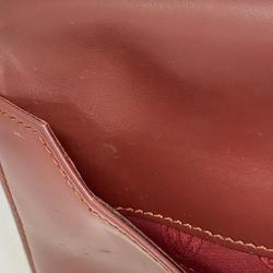Cartier Clutch Bag Must Leather Bordeaux Men's