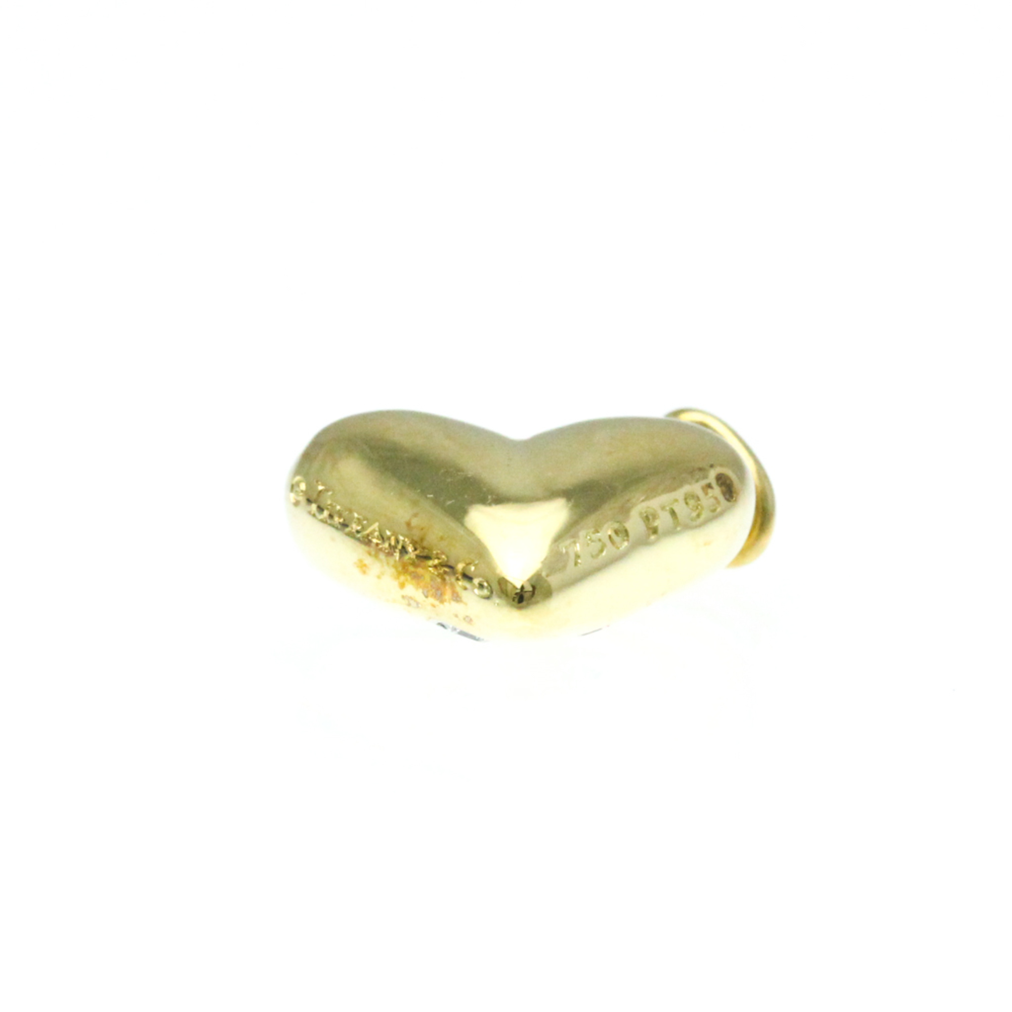 Tiffany Dots Heart Pendant Platinum,Yellow Gold (18K) Diamond Men,Women Fashion Pendant Necklace (Gold)