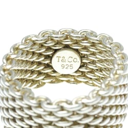Tiffany Somerset Mesh Ring Silver 925 Fashion No Stone Band Ring Silver