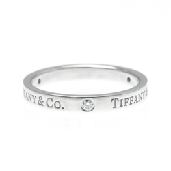 Tiffany Flat Band Ring 23776316 Platinum Fashion Diamond Band Ring Carat/0.07 Silver