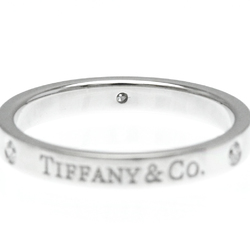 Tiffany Flat Band Ring 23776316 Platinum Fashion Diamond Band Ring Carat/0.07 Silver