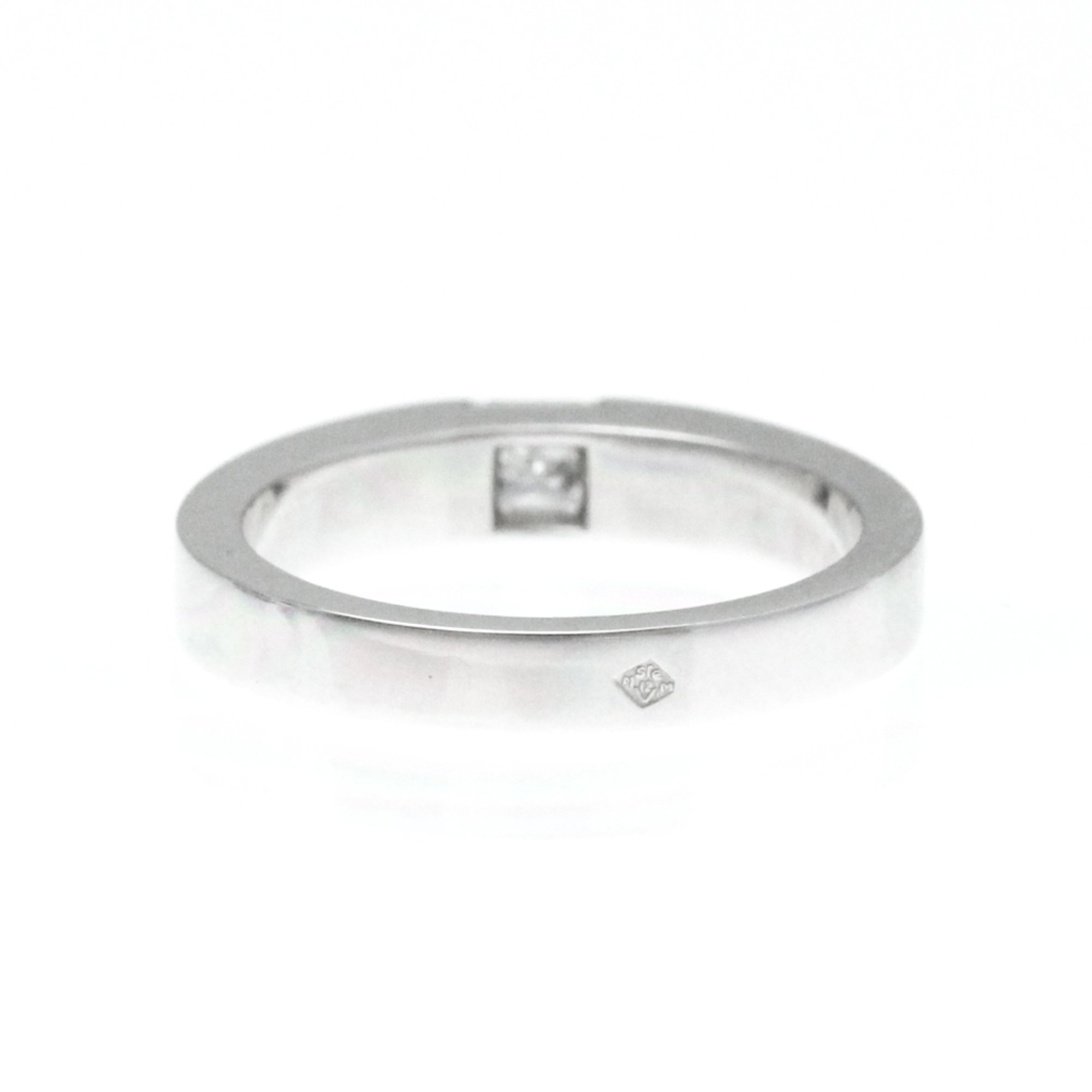 Cartier Tank Diamond Ring White Gold (18K) Fashion Diamond Band Ring Carat/0.25 Silver
