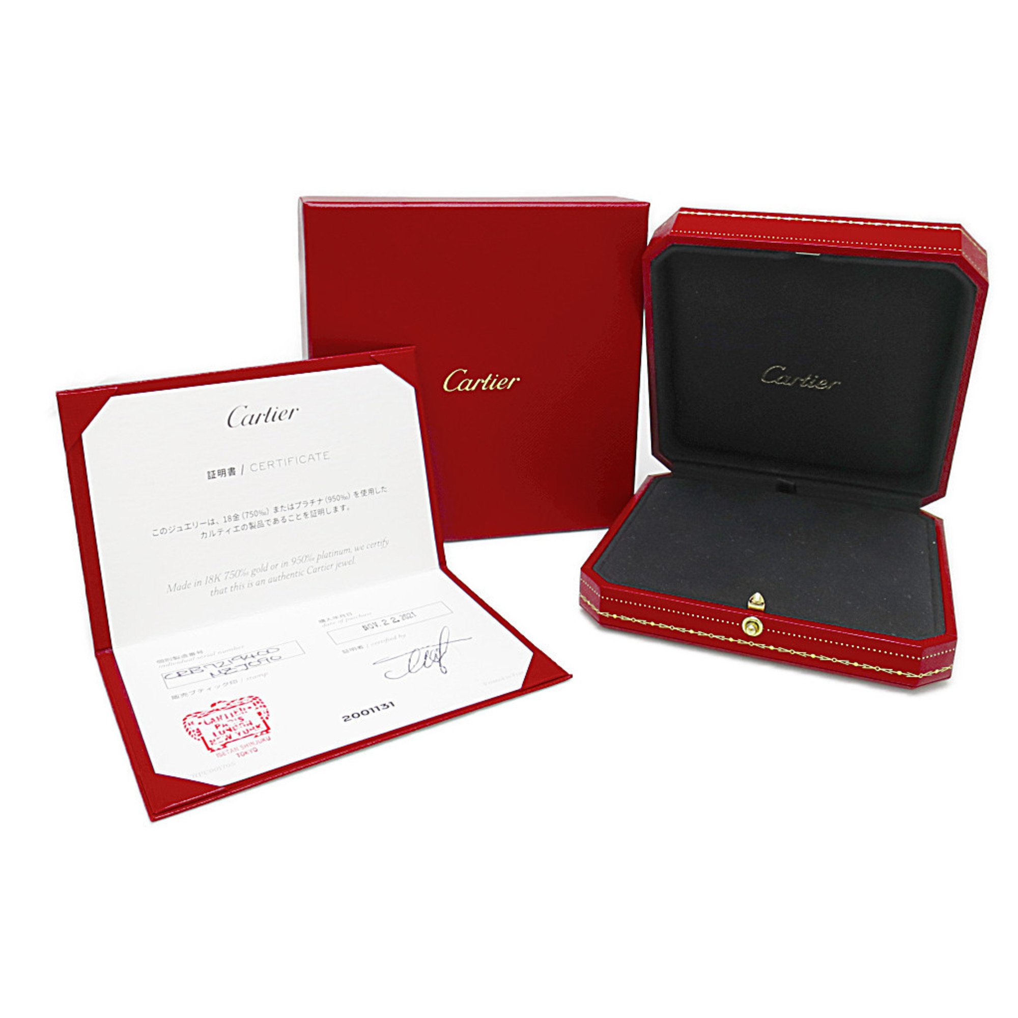 Cartier Love Circle Necklace B7219400 White Gold (18K) Diamond Men,Women Fashion Pendant (Silver)