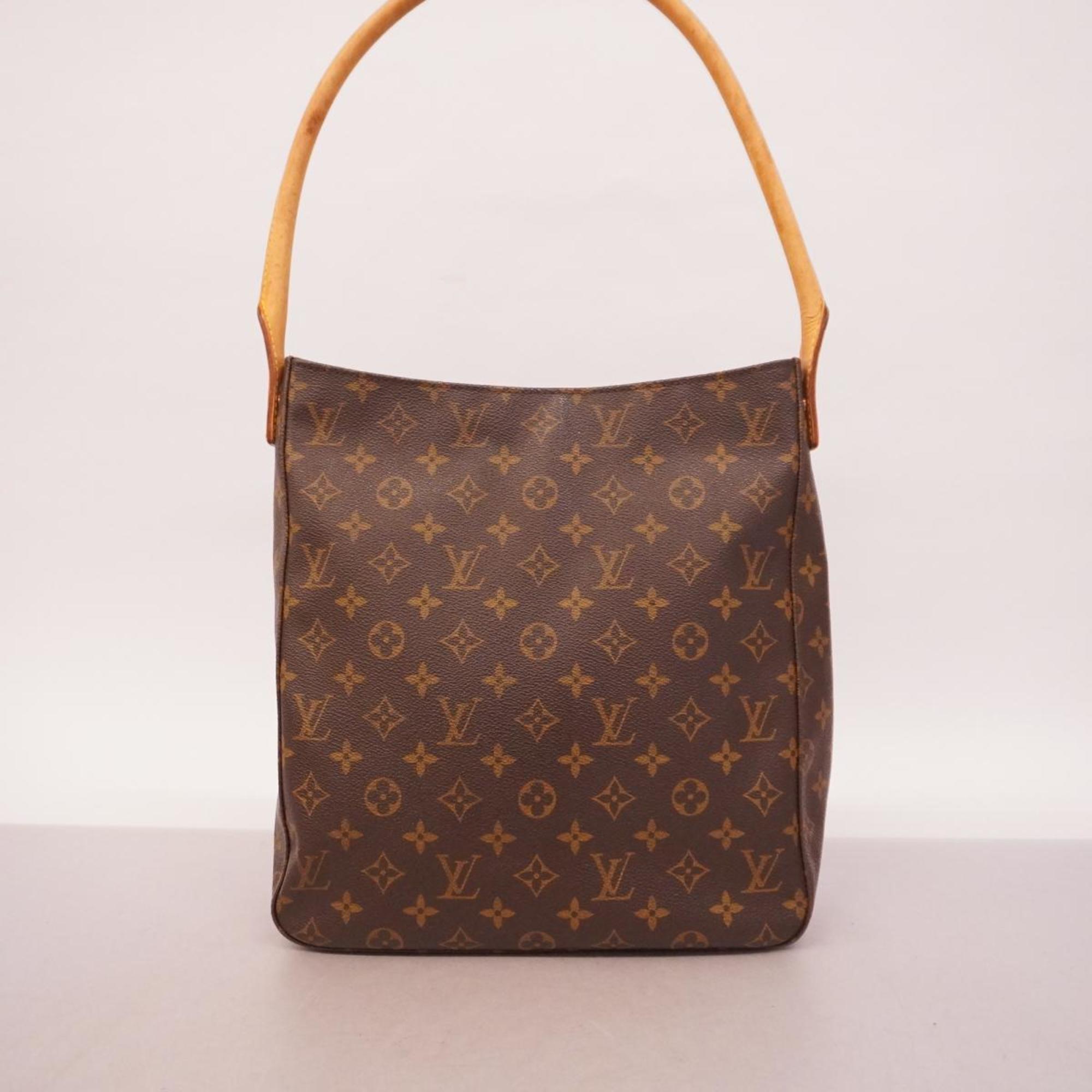 Louis Vuitton Shoulder Bag Monogram Looping GM M51145 Brown Ladies