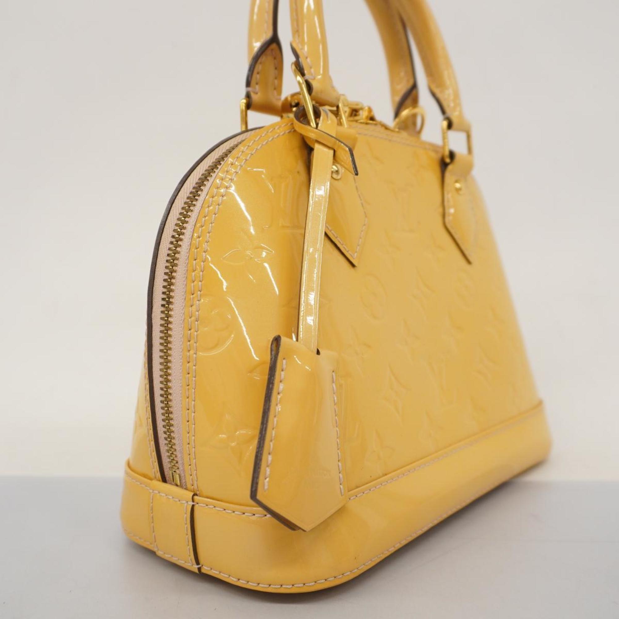 Louis Vuitton Handbag Vernis Alma BB M90104 Citrine Ladies