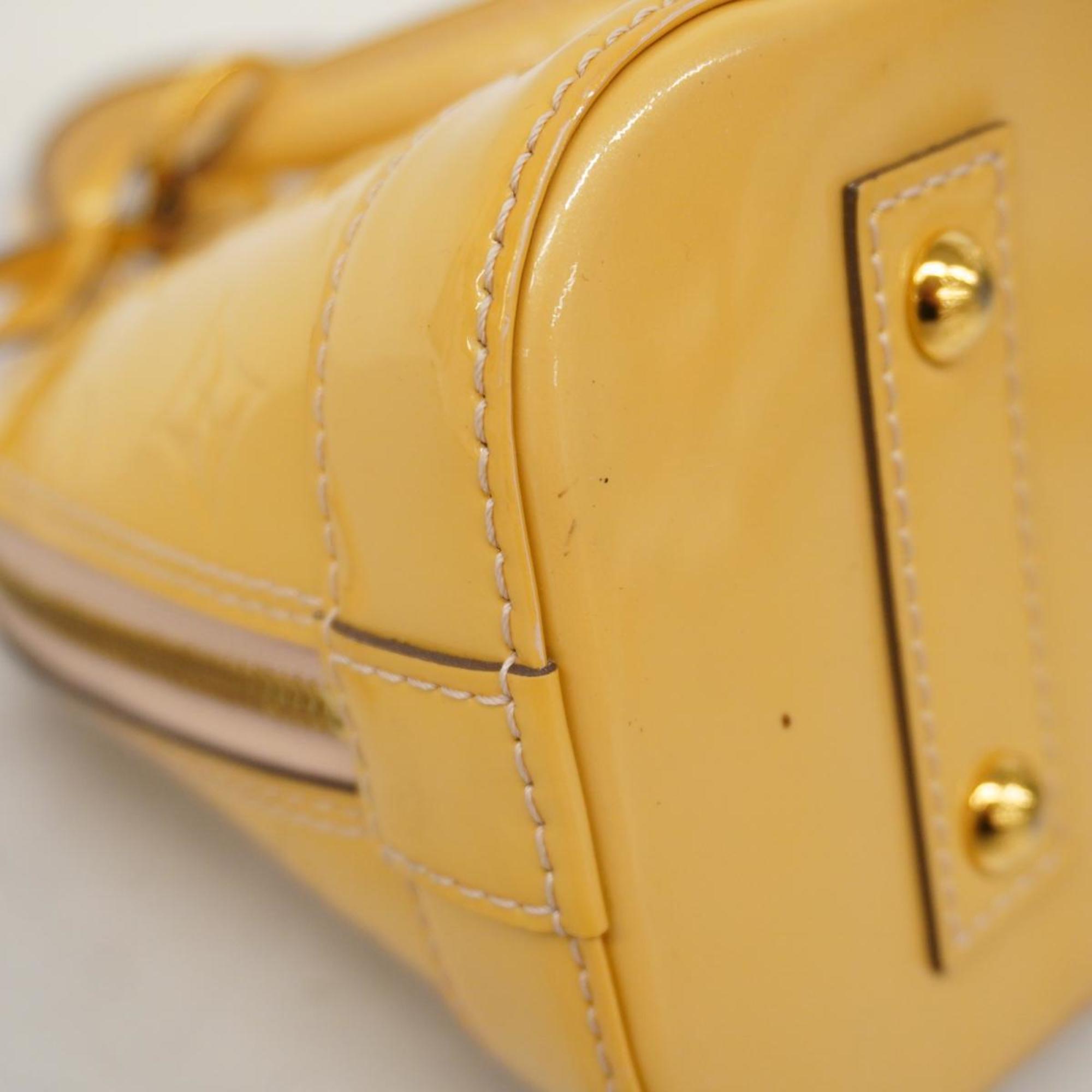 Louis Vuitton Handbag Vernis Alma BB M90104 Citrine Ladies