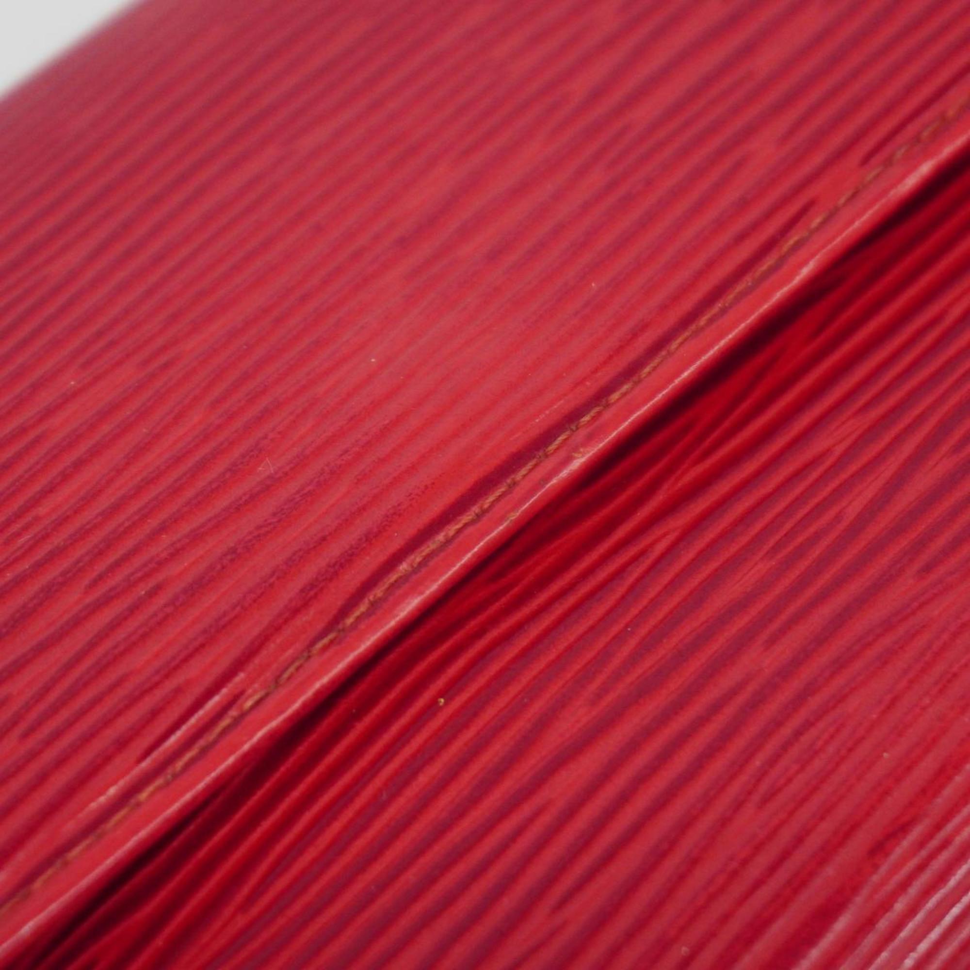 Louis Vuitton Tri-fold Long Wallet Epi Porte Tresor International M63387 Castilian Red Women's
