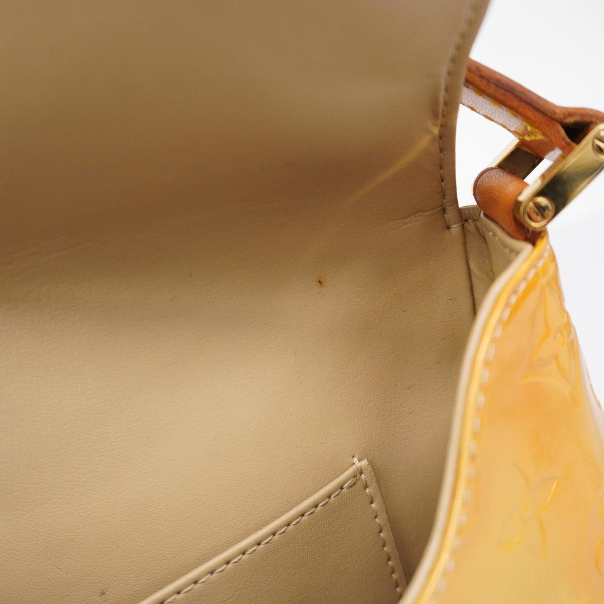 Louis Vuitton Shoulder Bag Vernis Thompson Street M91008 Beige Women's
