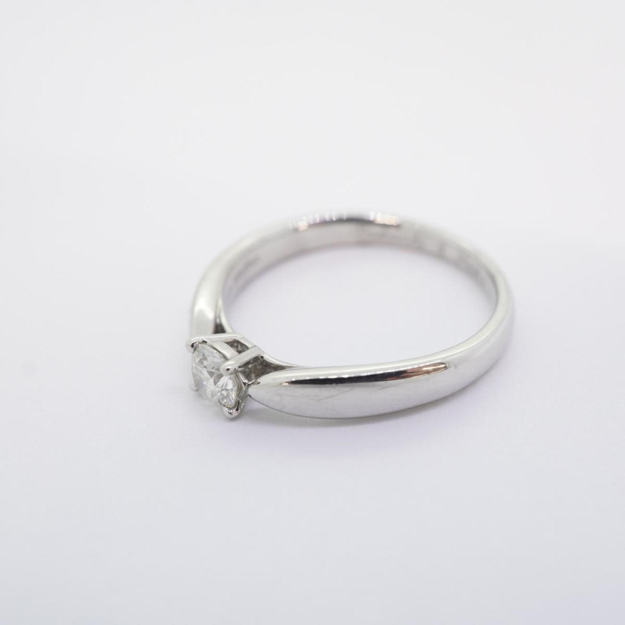 Tiffany Ring 1PD Diamond Pt950 Platinum 0.19ct Ladies