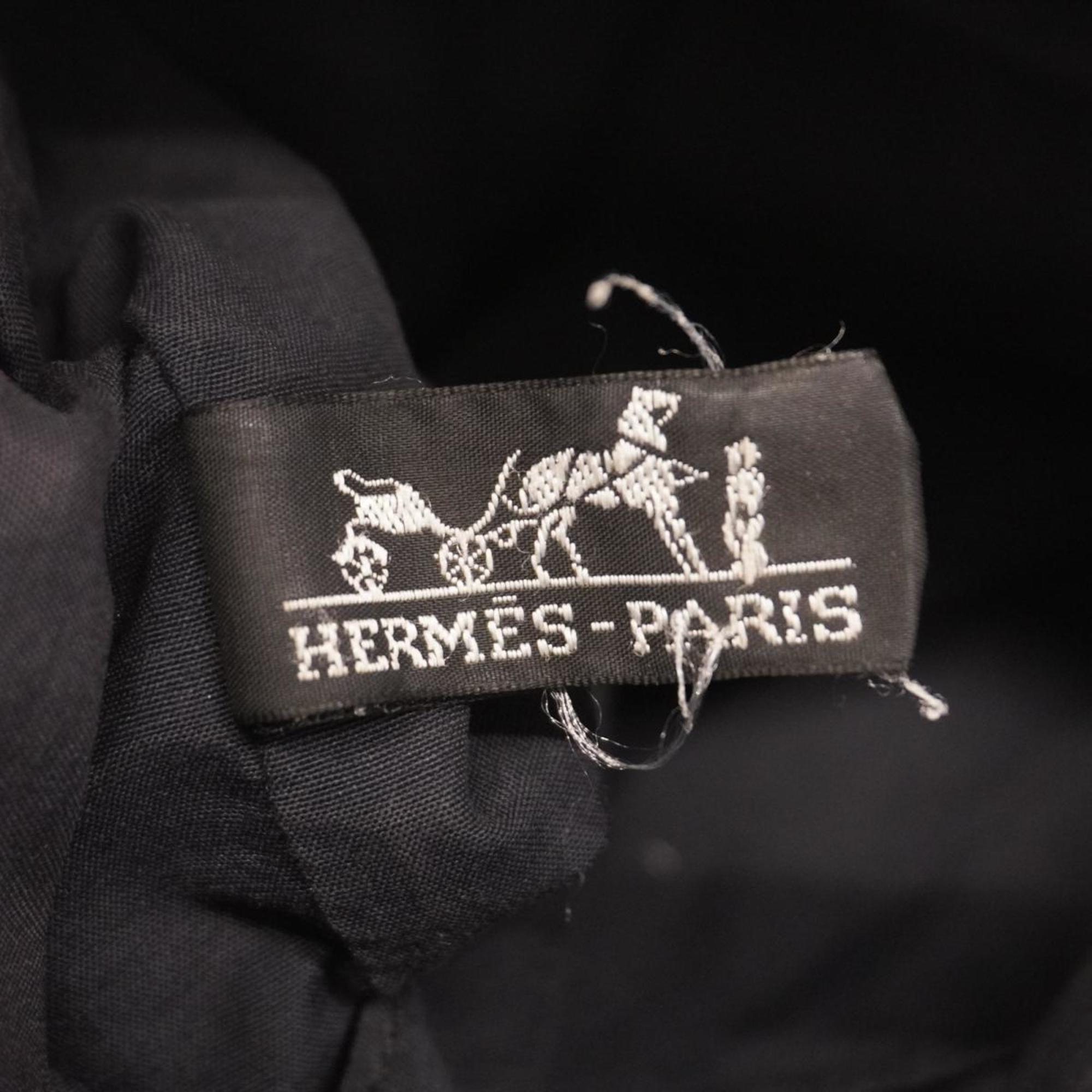 Hermes Tote Bag Air Line Cabas Canvas Grey Men's Women's