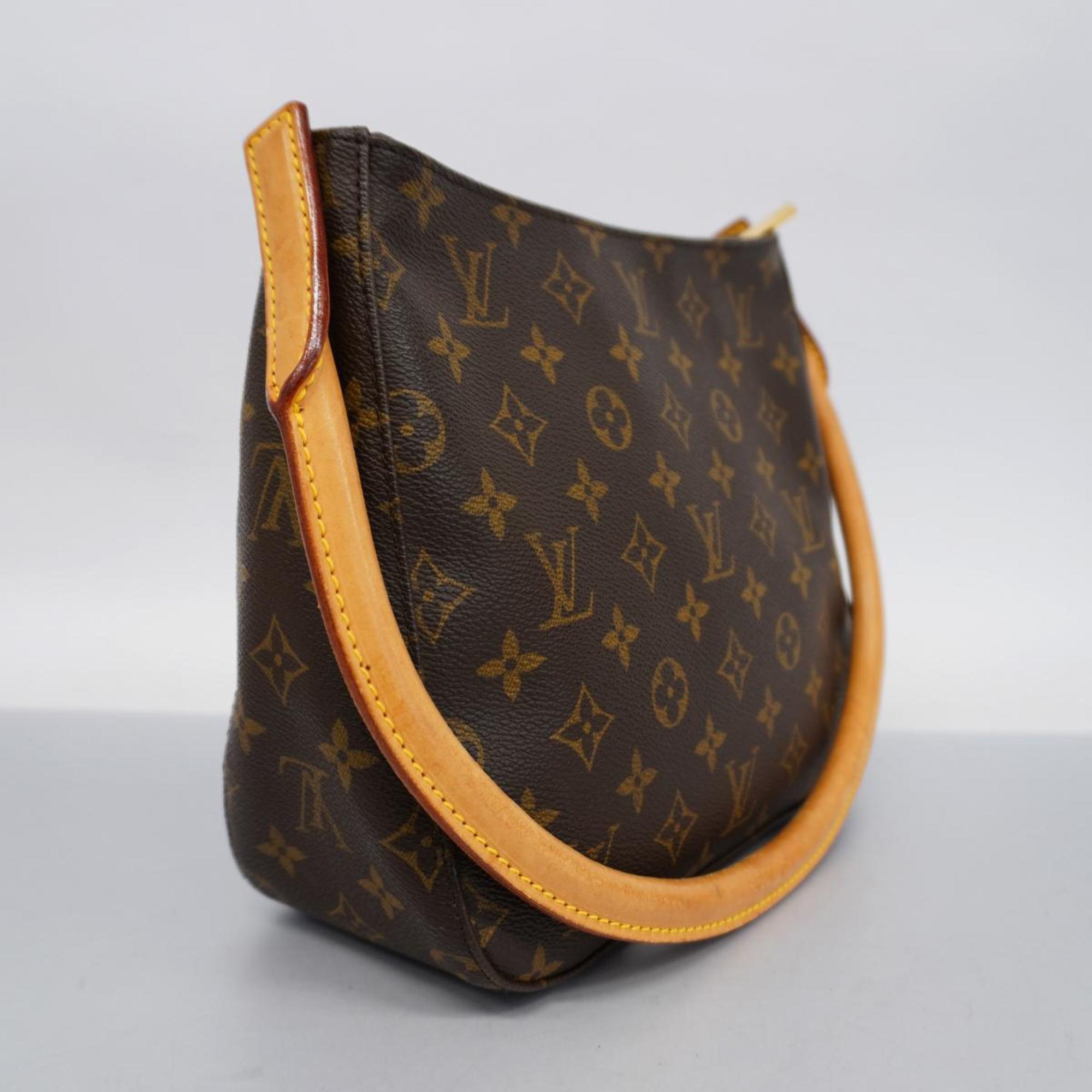 Louis Vuitton Shoulder Bag Monogram Looping MM M51146 Brown Women's