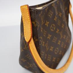 Louis Vuitton Shoulder Bag Monogram Looping MM M51146 Brown Women's