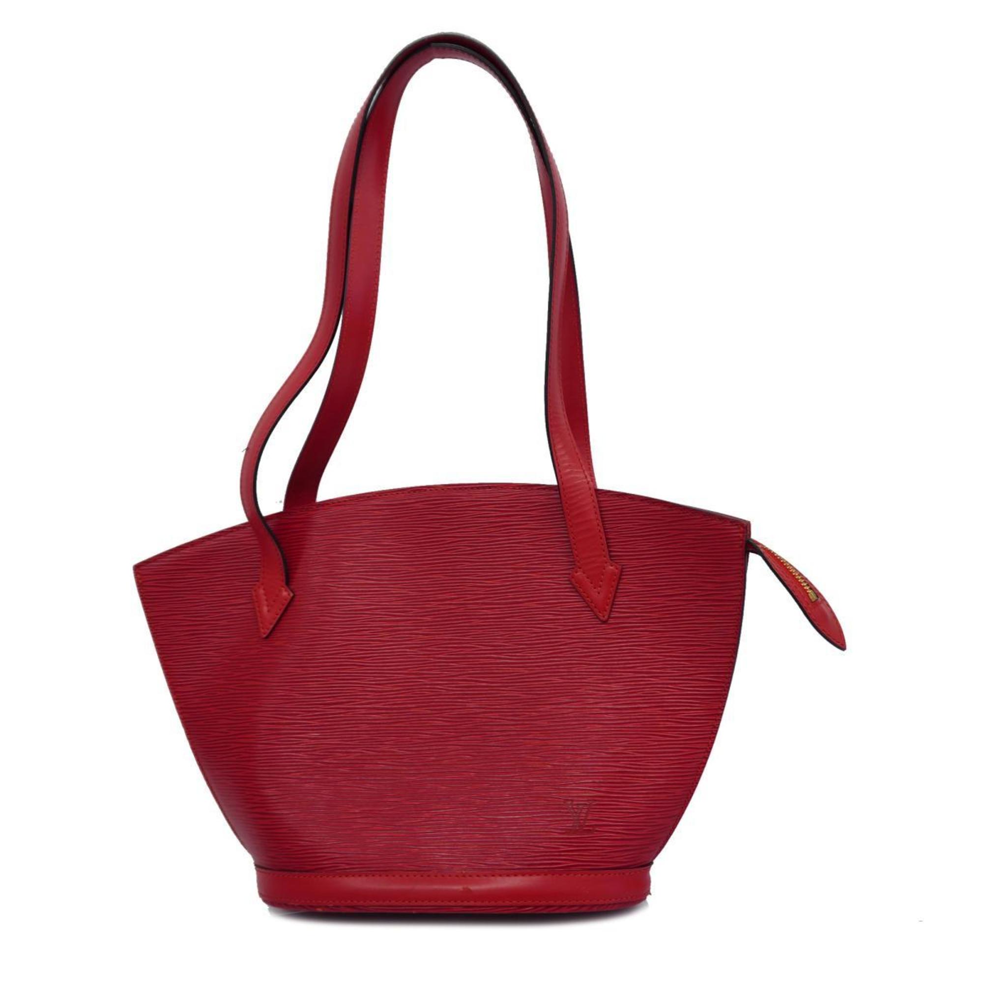 Louis Vuitton Shoulder Bag Epi Saint Jacques Poigner Long M52337 Castilian Red Women's