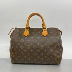 Louis Vuitton Handbag Monogram Speedy 30 M41108 Brown Ladies