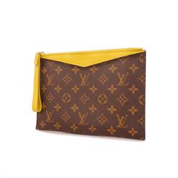 Louis Vuitton Clutch Bag Monogram Pochette Pallas M60676 Pistache Ladies