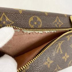 Louis Vuitton Tri-fold Long Wallet Monogram Portefeuille M60123 Brown Ladies