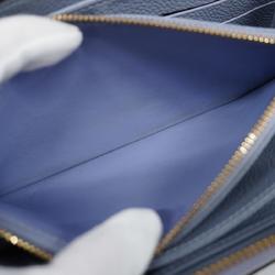 Louis Vuitton Long Wallet Monogram Empreinte Zippy M60570 Lilac Ladies