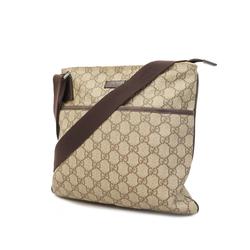 Gucci Shoulder Bag 141626 Coated Canvas Brown Women's