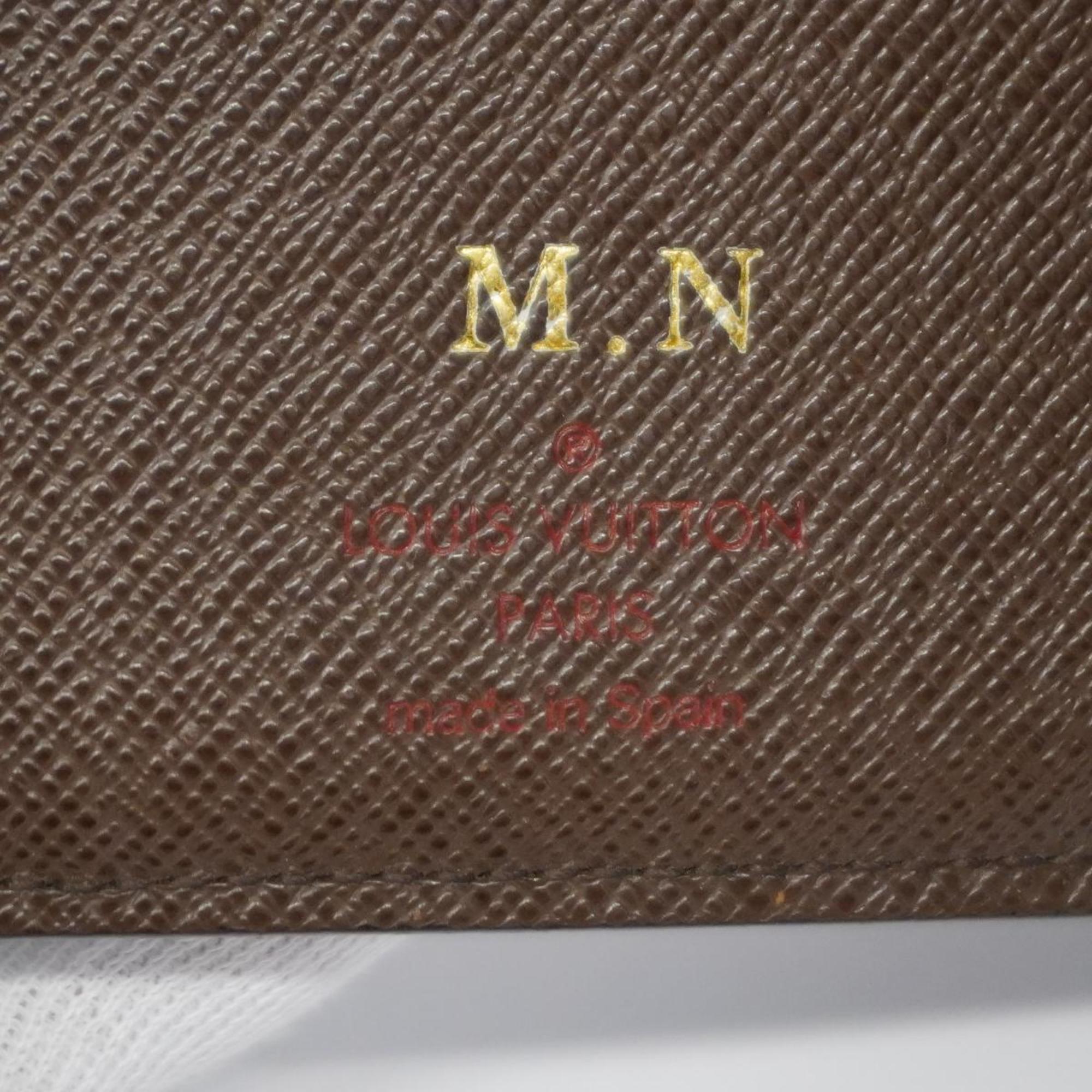 Louis Vuitton Wallet Damier Portefeuille Marco N61675 Ebene Men's