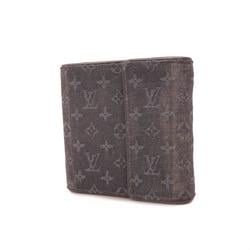 Louis Vuitton Tri-fold Wallet Monogram Porte-Vie Carte Credit Monnaie M92439 TST Blue Women's