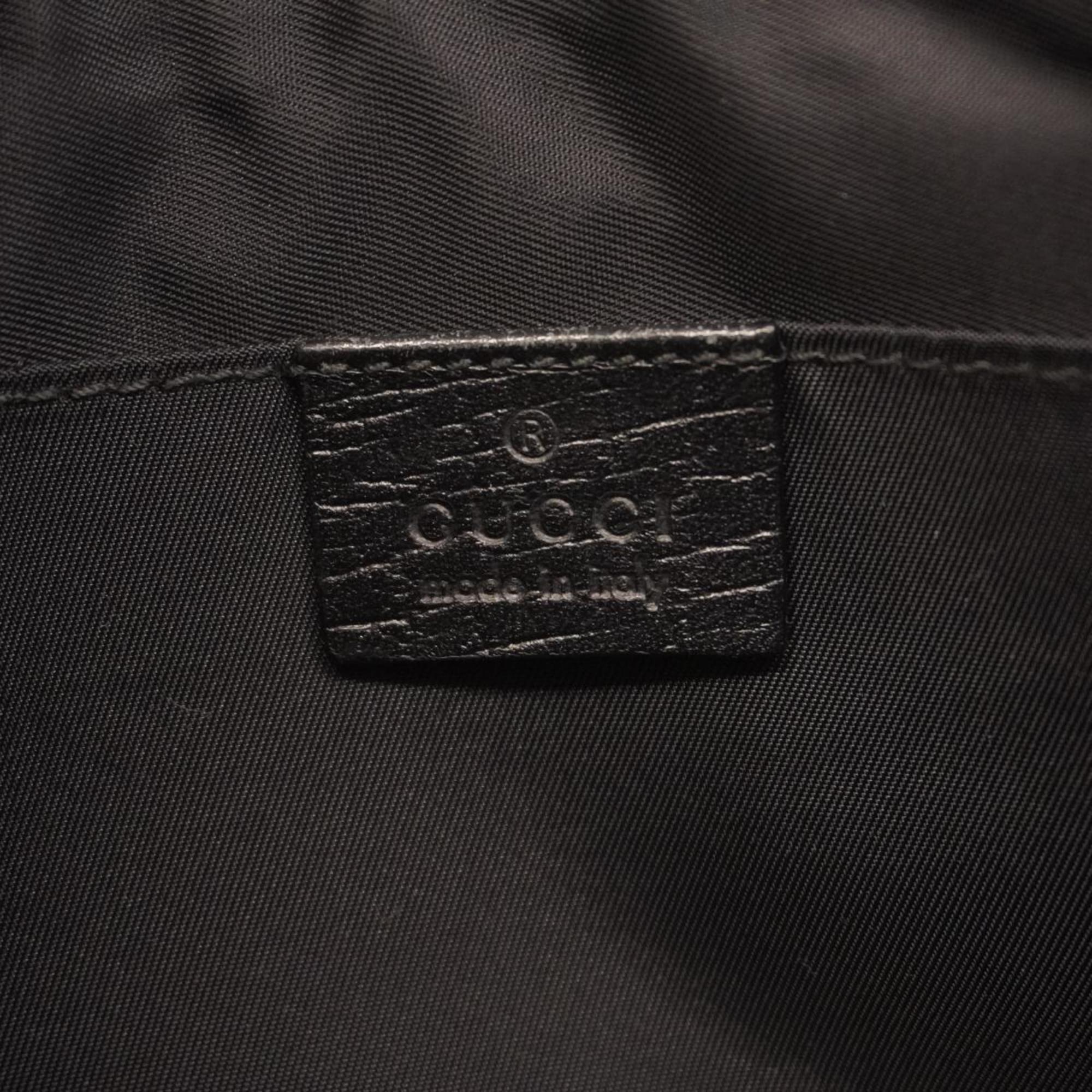 Gucci Waist Bag GG Supreme 161833 Black Men's