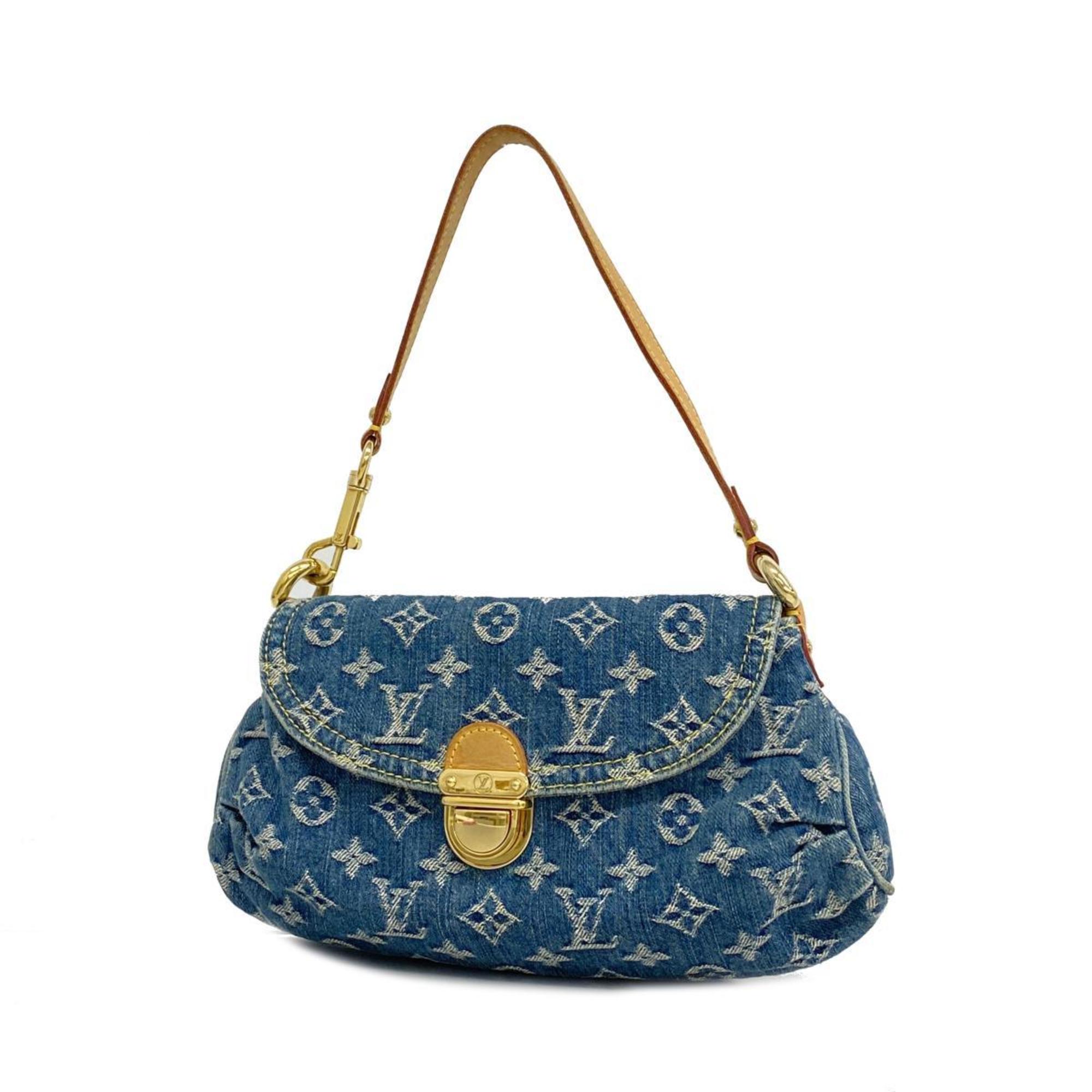 Louis Vuitton Handbag Monogram Denim Pretty M95050 Blue Ladies