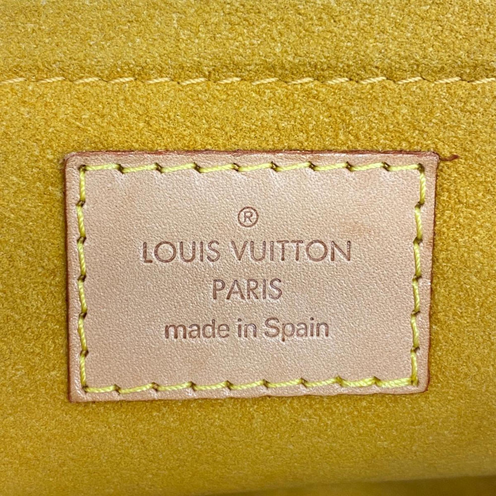 Louis Vuitton Handbag Monogram Denim Pretty M95050 Blue Ladies