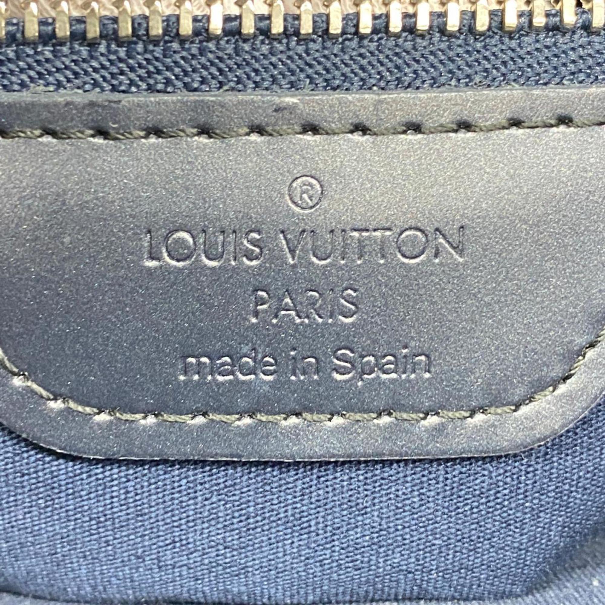Louis Vuitton Tote Bag Monogram Matte Stockton M55115 Blue Ladies