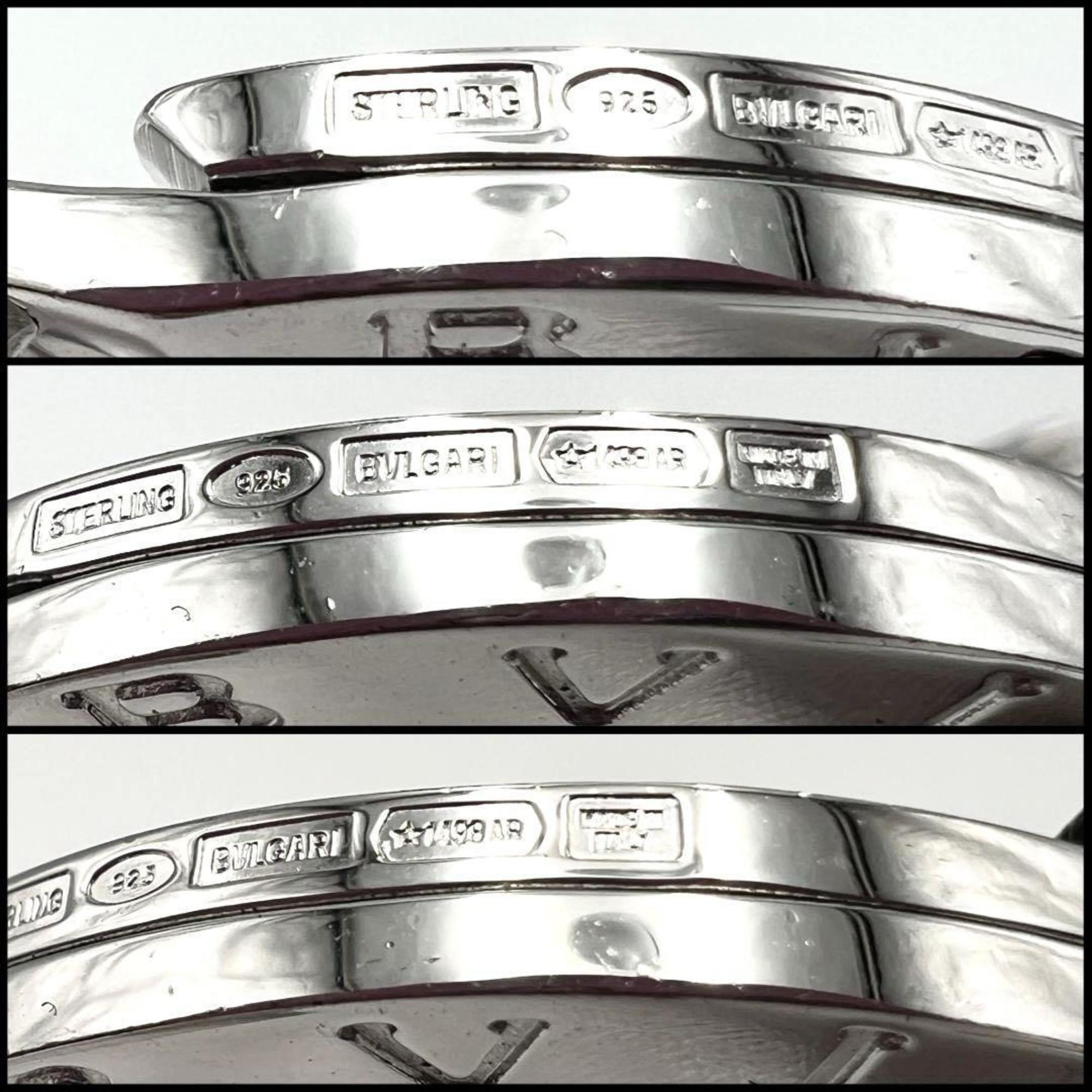 Bvlgari Men's Key Ring Holder Pendant Necklace Silver 925