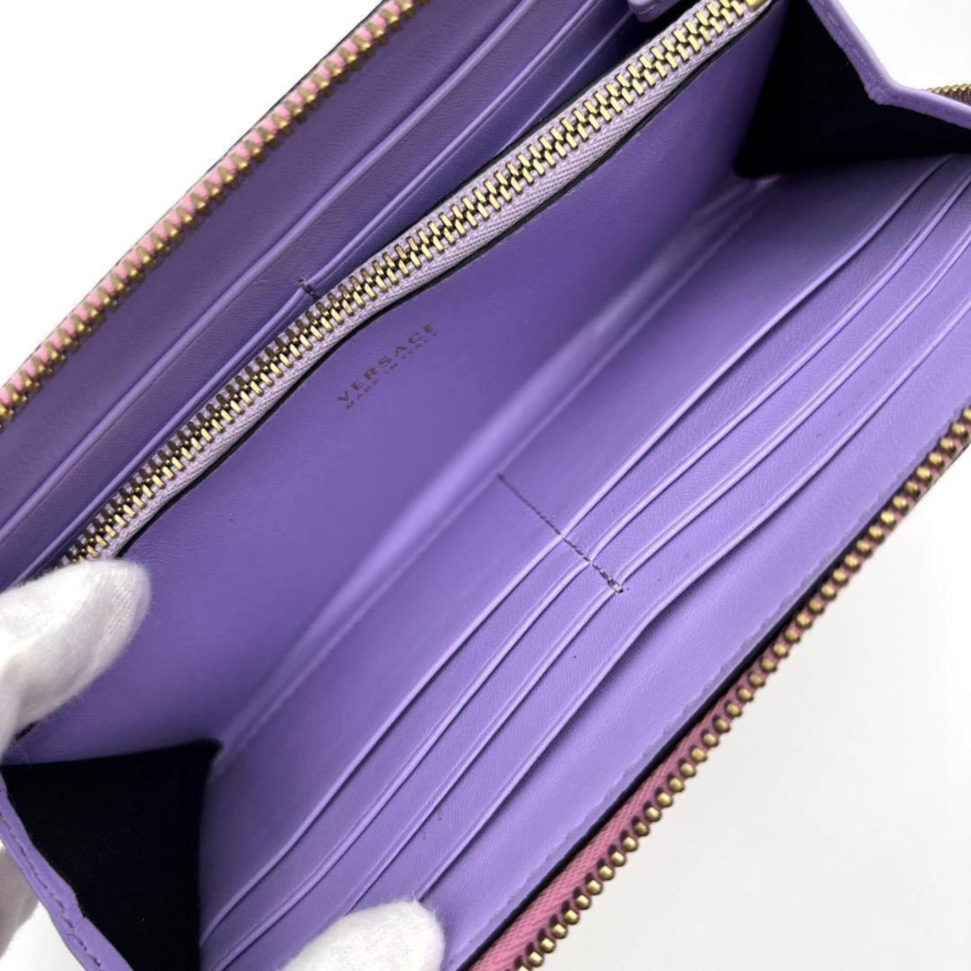 Versace VERSACE Women's Wallet Long Zip Medusa