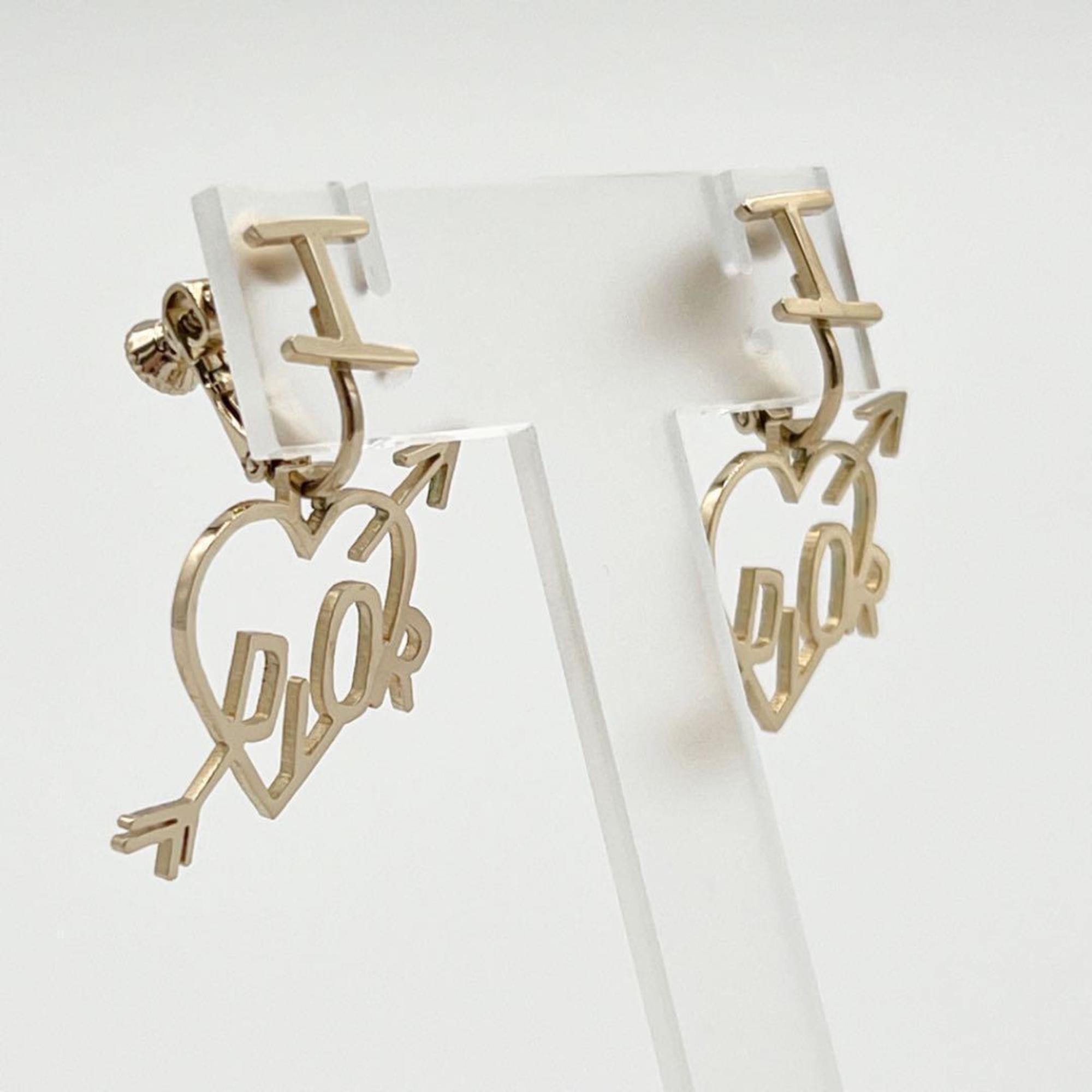 Christian Dior Women's Clip Earrings I Love DIOR