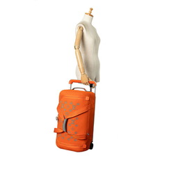 Louis Vuitton Horizon Soft 2R55 Carry Bag M20130 Volcano Orange Leather Plastic Arum Women's LOUIS VUITTON