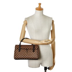 Louis Vuitton Damier Sauvage Lion Handbag M92131 Brown Beige Pony Leather Women's LOUIS VUITTON