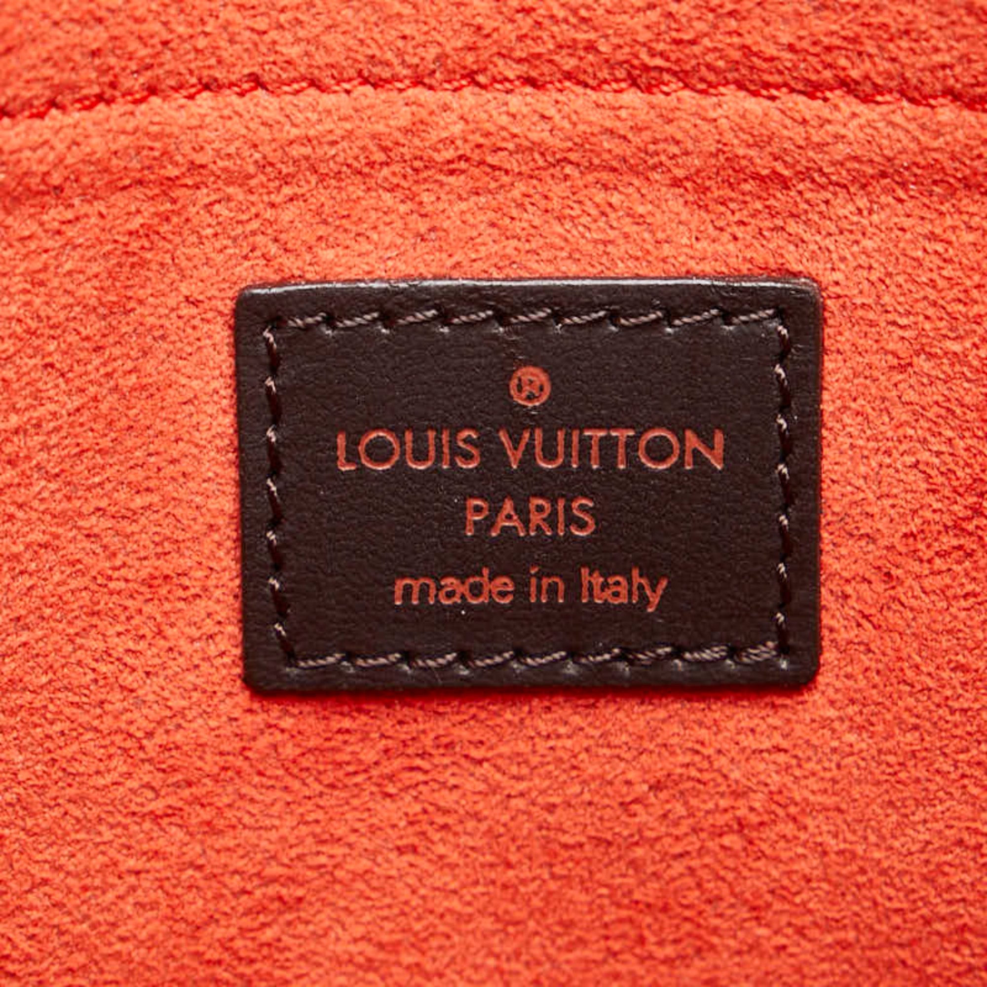 Louis Vuitton Damier Sauvage Lion Handbag M92131 Brown Beige Pony Leather Women's LOUIS VUITTON