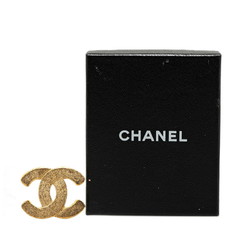 Chanel Coco Mark Brooch Gold Plated Women's CHANEL