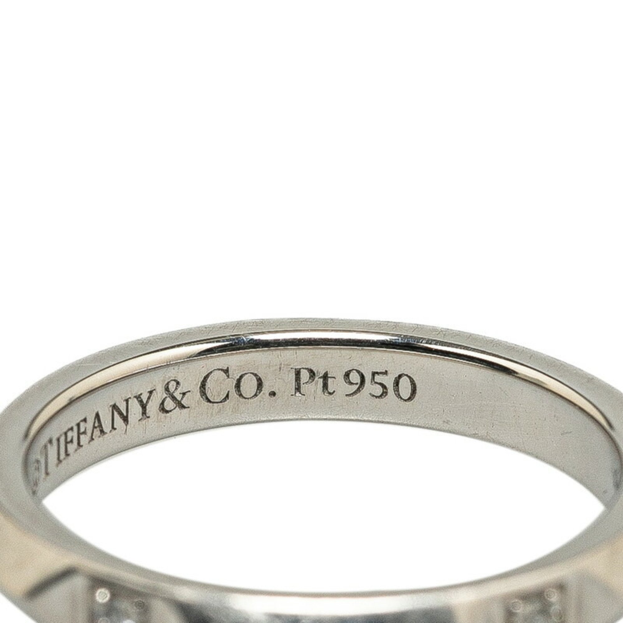Tiffany True Band Ring 5P Diamond Pt950 Platinum Women's TIFFANY&Co.