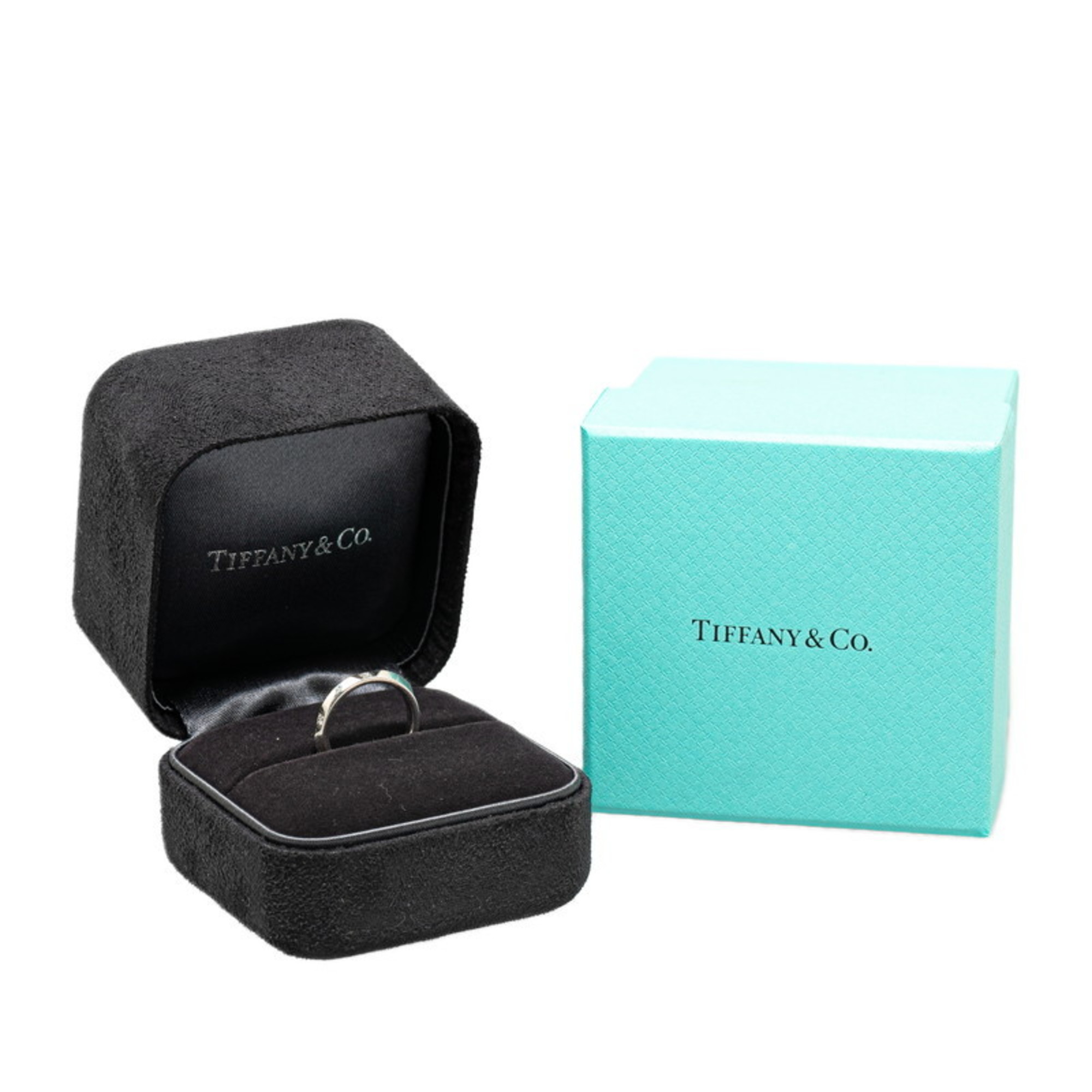 Tiffany True Band Ring 5P Diamond Pt950 Platinum Women's TIFFANY&Co.