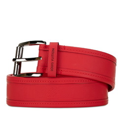 Louis Vuitton Damier Infinie Santur Stamp Belt 90/36 M9122 Red Rubber Women's LOUIS VUITTON