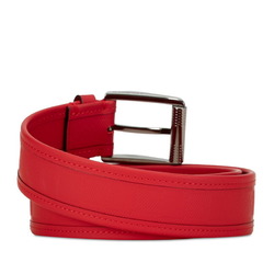 Louis Vuitton Damier Infinie Santur Stamp Belt 90/36 M9122 Red Rubber Women's LOUIS VUITTON