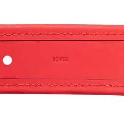 Louis Vuitton Damier Infinie Santur Stamp Belt 90/36 M9122 Red Rubber Women's LOUIS VUITTON
