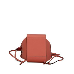 LOEWE Hammock Drawstring Bag Handbag Shoulder Salmon Pink Calf Leather Women's