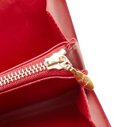 Louis Vuitton Monogram Vernis Portefeuille Sarah Long Wallet M93530 Red Patent Leather Women's LOUIS VUITTON