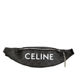 Celine Triomphe Waist Bag Body Brown PVC Women's CELINE