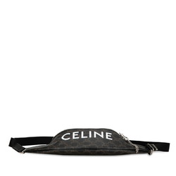 Celine Triomphe Waist Bag Body Brown PVC Women's CELINE