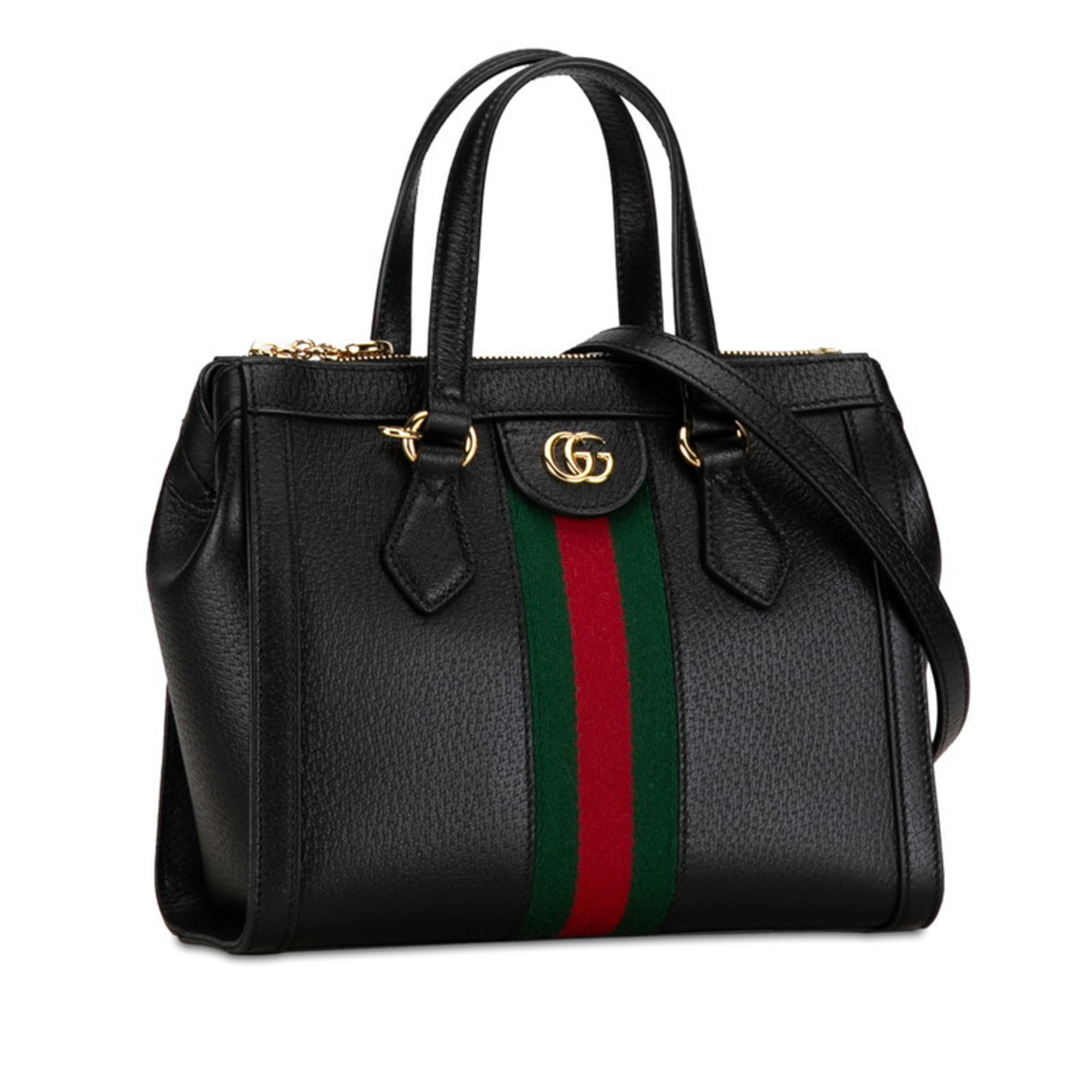 Gucci Ophidia GG Small Sherry Line Handbag Shoulder Bag 547551 Black Leather Women's GUCCI