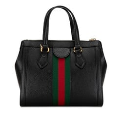 Gucci Ophidia GG Small Sherry Line Handbag Shoulder Bag 547551 Black Leather Women's GUCCI